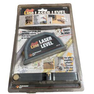 Performance Tool - Quik Line Laser Level   #W5739 Battery Operated